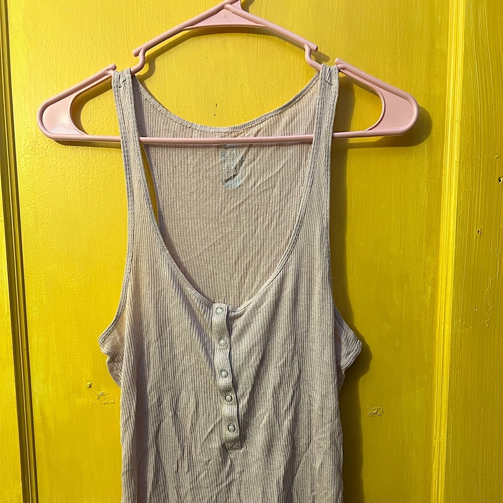 Aerie Real Soft Light pink ribbed tank